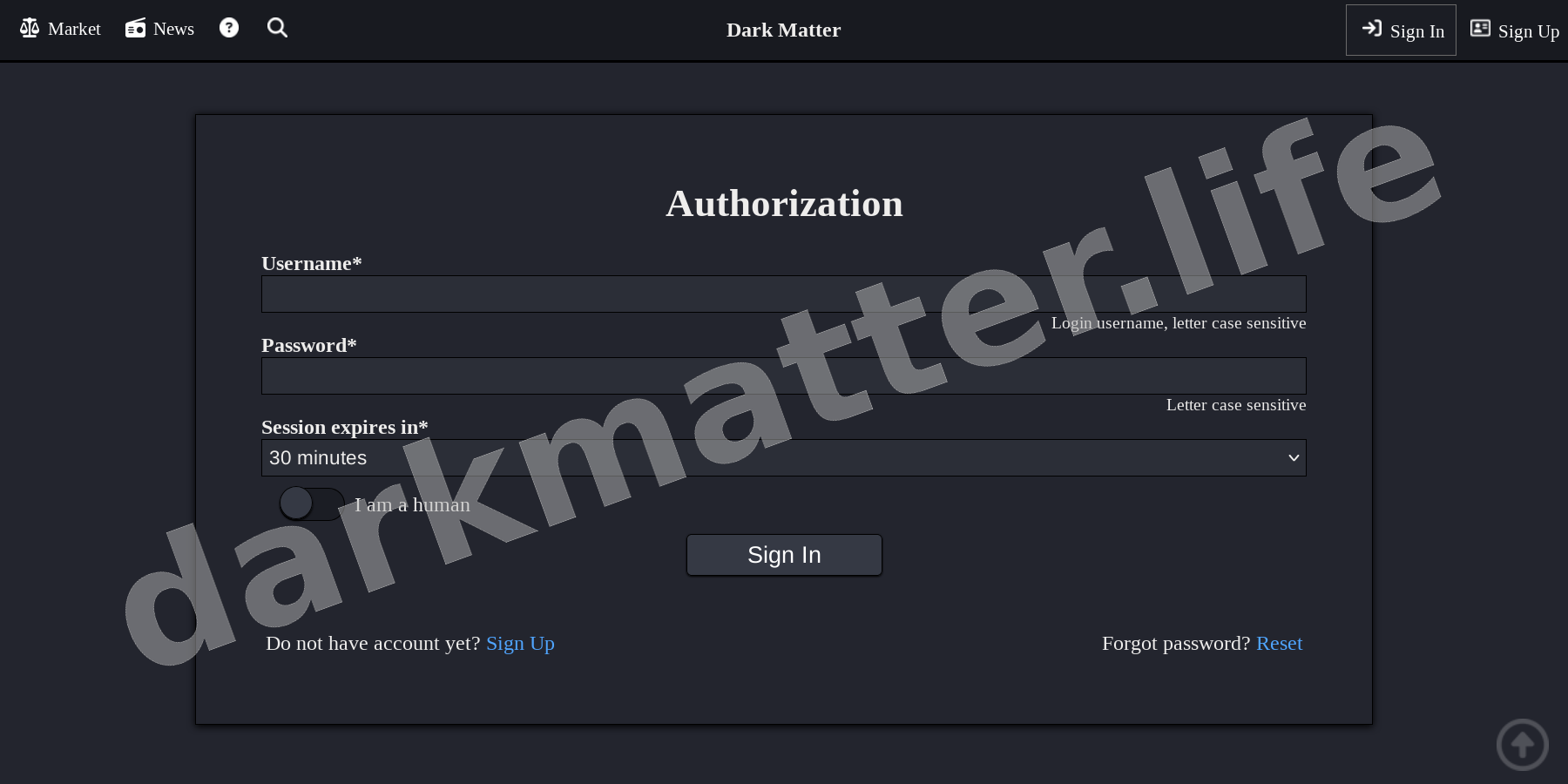 User Login Interface